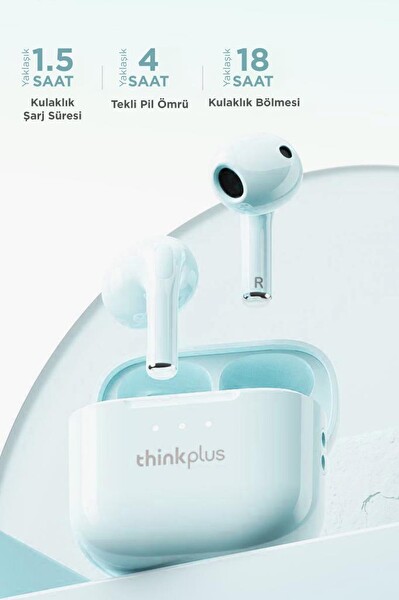 Lenovo Thinkplus LP23 Yeşil Kablosuz Bluetooth Kulakiçi Kulaklık
