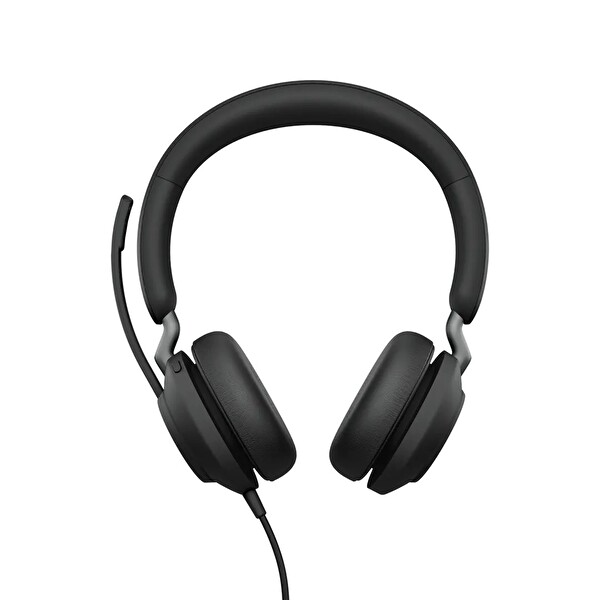 Jabra Evolve2 40 SE Duo USB-C MS Kulak Üstü Kulaklık Siyah