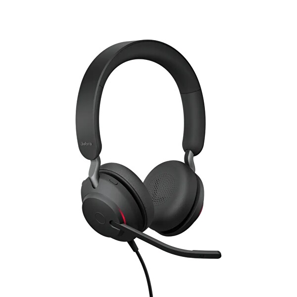 Jabra Evolve2 40 SE Duo USB-C MS Kulak Üstü Kulaklık Siyah