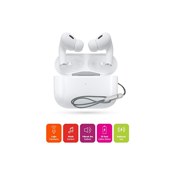 Polosmart FS97 Kablosuz Bluetooth 5.3 Android IOS Uyumlu TWS Kulak İçi Kulaklık Beyaz