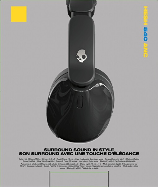 Skullcandy S6HAW-T740 Hesh 540 Anc Kablosuz Kulaklık Siyah