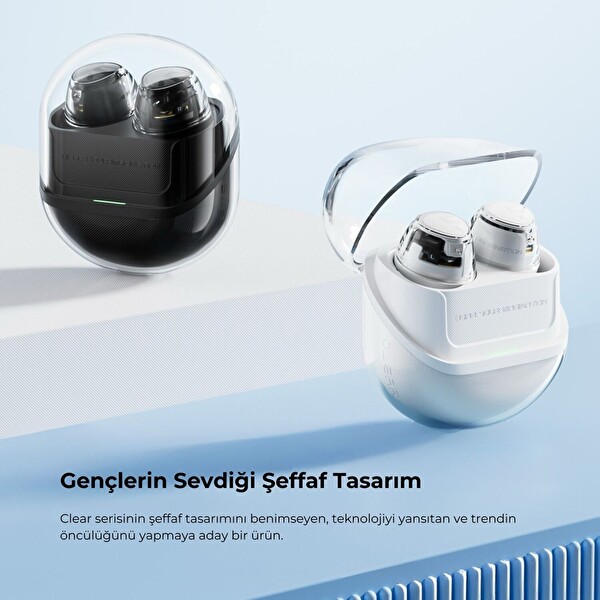 SoundPEATS Clear Dot ENC TWS Kablosuz Bluetooth Kulaklık Beyaz