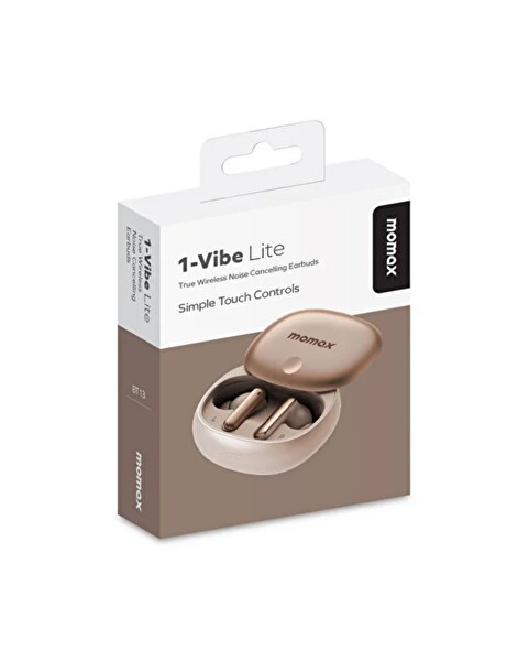 Momax 1-Vibe Lite Gerçek Kablosuz Gürültü Engelleyici Kulaklık Desert Titanium