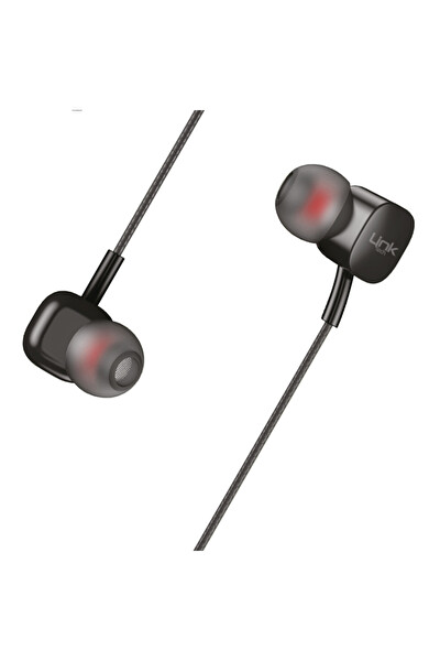 Linktech H16 Type-C Stereo Kulak İçi Kablolu Kulaklık Siyah