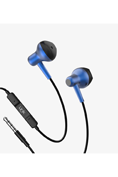 Linktech H677 Siyah Mikrofonlu Metal Kablolu Kulaklık