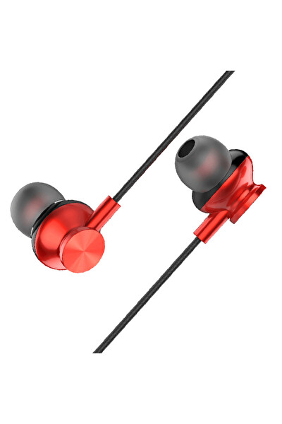 Linktech H340 Mikrofonlu 3.5 MM Kulak İçi Kablolu Kulaklık Kırmızı