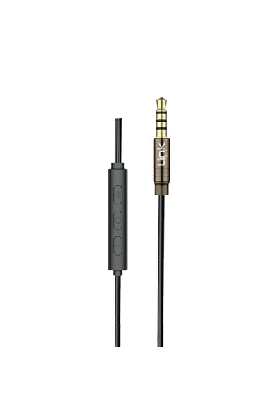 Linktech H71 Ekstra Bass 3.5 MM Kulak İçi Kablolu Kulaklık - Kahverengi