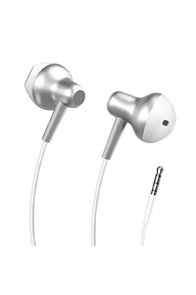 Linktech H677 Premium 3.5 MM Mıknatıslı Kulak İçi Kablolu Kulaklık Beyaz