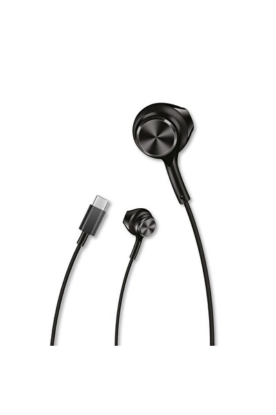 Linktech H75 Type-C Stereo Kulak İçi Kablolu Kulaklık Siyah