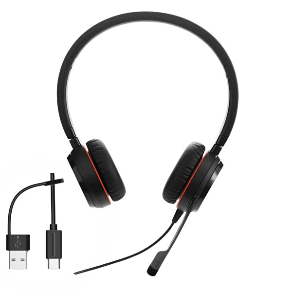 Jabra Evolve 30 II Duo NS USB-C/A Çağrı Merkezi Kulaklığı