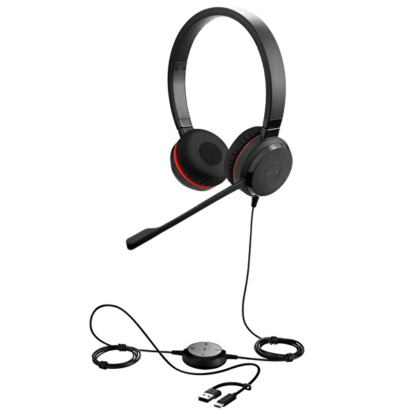 Jabra Evolve 30 II Duo NS USB-C/A Çağrı Merkezi Kulaklığı