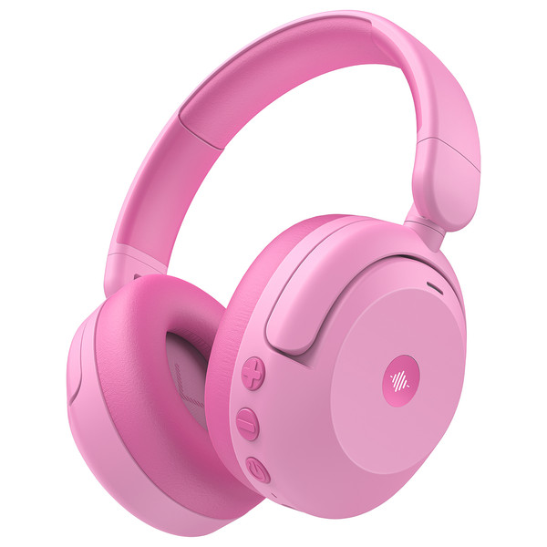 iClever BTH20 BPA Free Aktif Gürültü Engelleme Özellikli Çocuk Bluetooth Kulaklık - Pembe