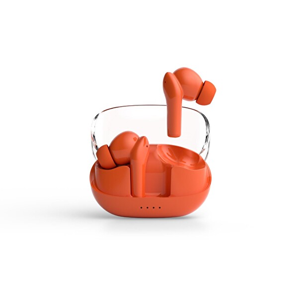 Polosmart FS100 TWS 5.3 Dokunmatik Kablosuz Bluetooth Kulaklık - Kırmızı