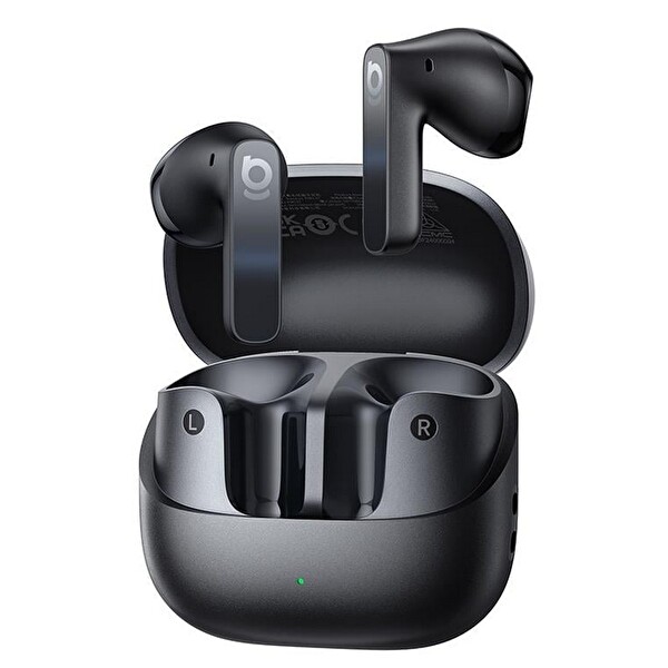 Baseus Bass BS1 NC Kulak İçi Gürültü Engelleme Hibrit ANC LDAC 40 Saat Çalma 6.0 Bluetooth Kulaklık Cosmic Siyah