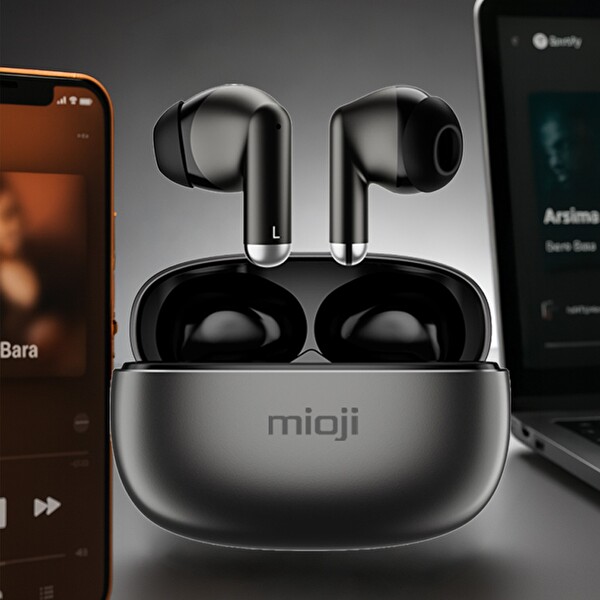 Mioji Air Buds 3 Kablosuz 5.3 Bluetooth Kulaklık Siyah