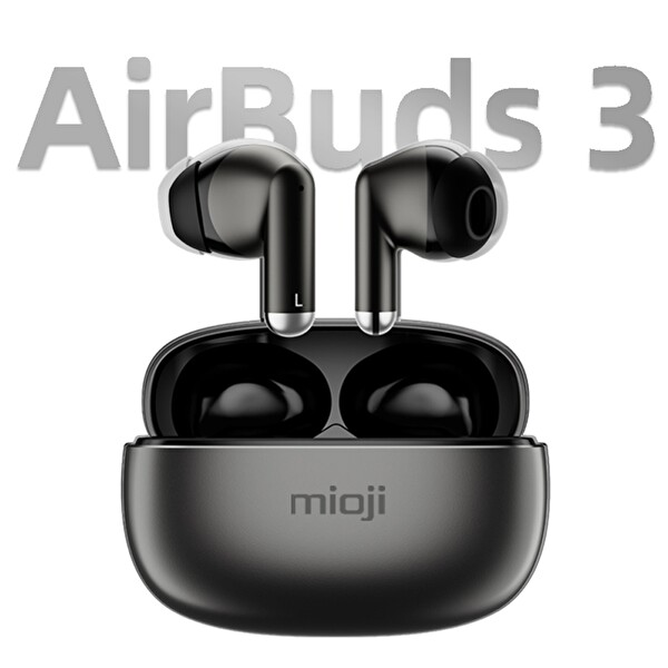 Mioji Air Buds 3 Kablosuz 5.3 Bluetooth Kulaklık Siyah