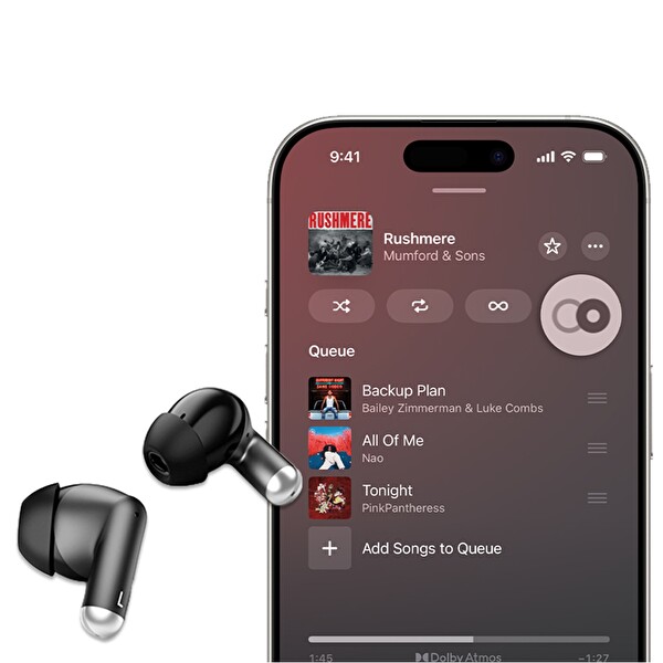 Mioji Air Buds 3 Kablosuz 5.3 Bluetooth Kulaklık Siyah