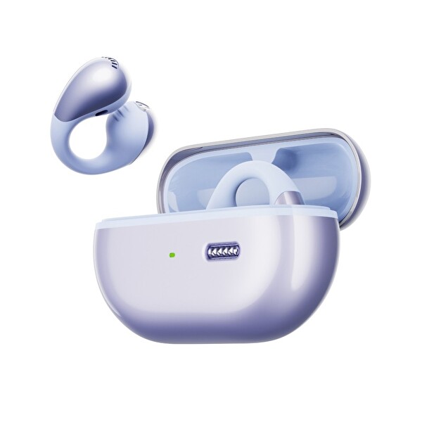 SoundPEATS PearlClip Pro Hi-Res LDAC ENC OWS Kablosuz 6.0 Bluetooth Kulaklık - Mor