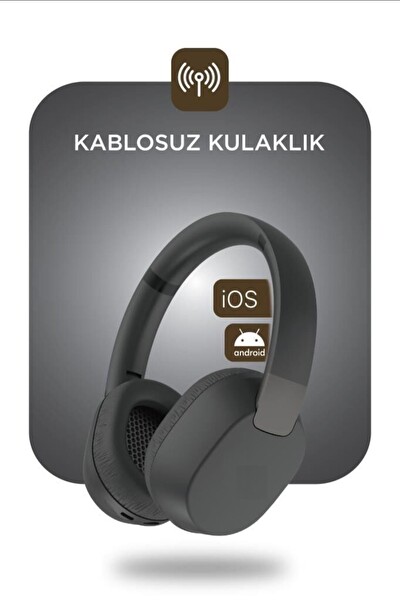 Başkenttekno HD50 Kablosuz Kulak Üstü Bluetooth Kulaklık - Siyah