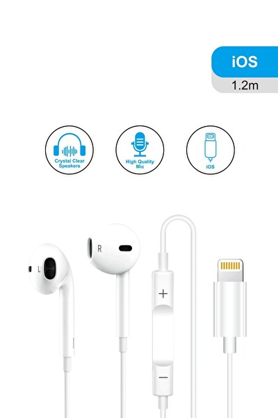 Piranha 2051 Lightning 1.2 M Kablolu Mikrofonlu Kulak İçi Kulaklık