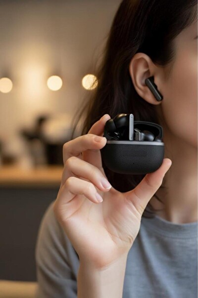 Başkenttekno TB11 BT 5.4 Aktif Gürültü Engelleme Bluetooth Kulaklık Kulak İçi Kulaklık Siyah