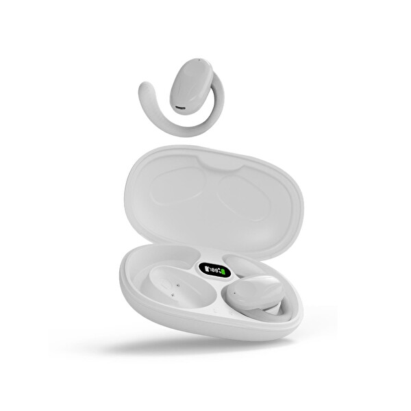 Polosmart FS109 Kablosuz 5.3 Dokunmatik TWS Bluetooth Kulaklık Beyaz