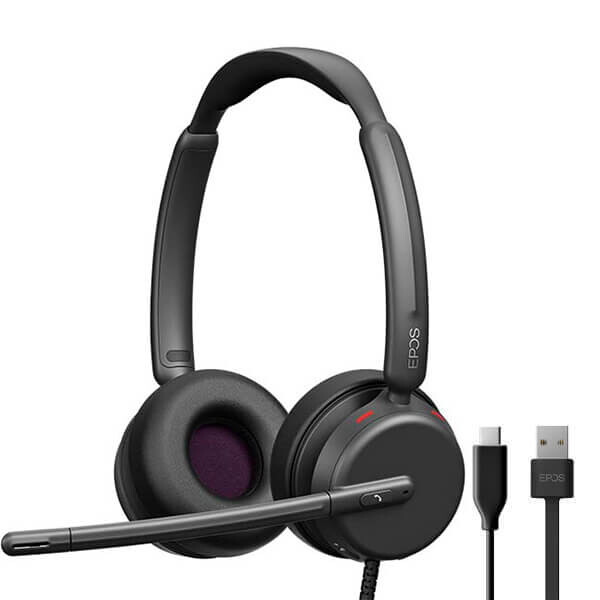 Epos Impact Kablolu 460 Çift Taraflı USB-A USB-C Kulaküstü Kulaklık