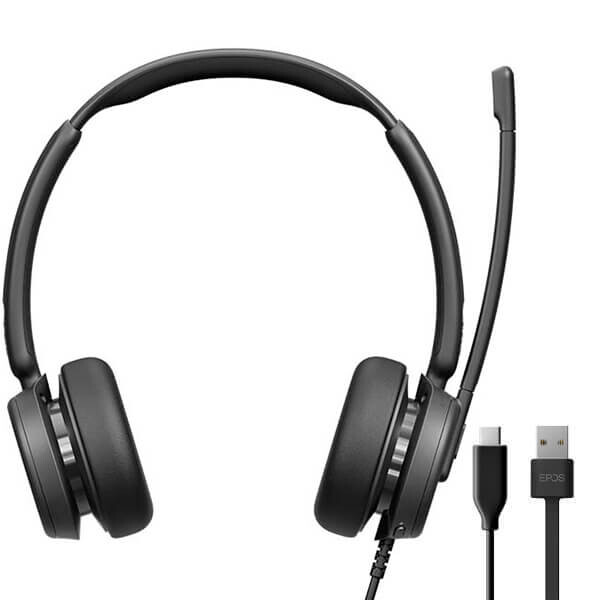 Epos Impact Kablolu 460 Çift Taraflı USB-A USB-C Kulaküstü Kulaklık