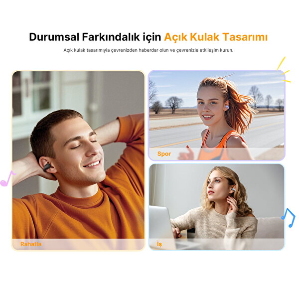 Qcy C10 Crossky Çift Mikrofon Siyah Bluetooth Kulaklık