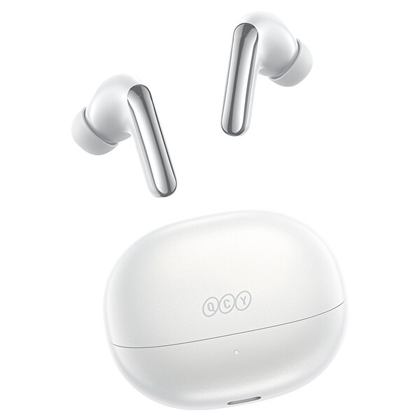 Qcy Melobuds N20 6.0 50 dB ANC 4 Mics. Çift Cihaz 40 Saat Dinleme Bluetooth Kulaklık Beyaz