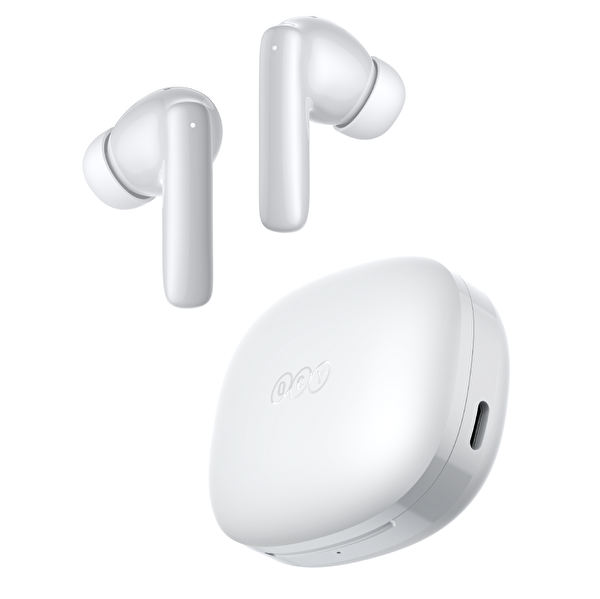 Qcy T13 Pro 6.0 - 50 dB Anc 4 Mics. ENC IPX4- 0.045 sn. Çift Cihaz Bluetooth Kulaklık Beyaz