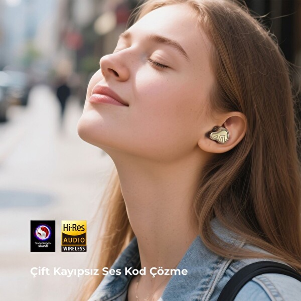 SoundPEATS H3 Hi-Res LDAC 5.4 ANC Aktif Gürültü Engelleme TWS Kablosuz Kulak İçi Bluetooth Kulaklık Titanyum Siyah