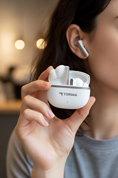 Torima TB11 Beyaz Kulak İçi Bluetooth Kulaklık