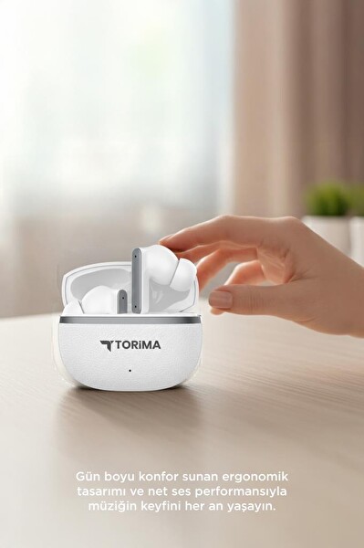 Torima TB11 Beyaz Kulak İçi Bluetooth Kulaklık