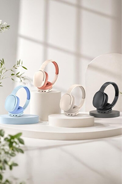 Başkenttekno P2961 Kulak Üstü Kablosuz Bluetooth Kulaklık Bej 5