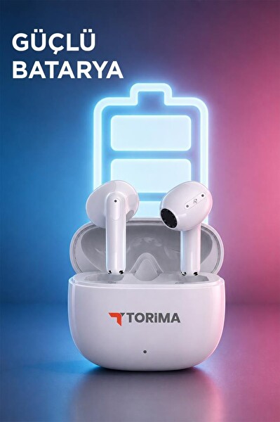 Torima G90 Kulak İçi Kablosuz Bluetooth Kulaklık Beyaz 2