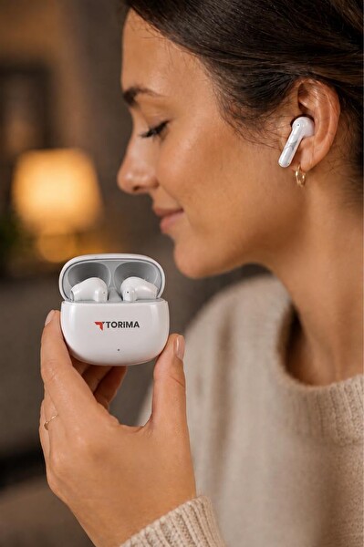 Torima G90 Kulak İçi Kablosuz Bluetooth Kulaklık Beyaz 3