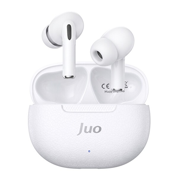Juo JT1 13 MM Sürücü IPX4 Beyaz Bluetooth 6.0 TWS Kablosuz Kulak İçi Kulaklık