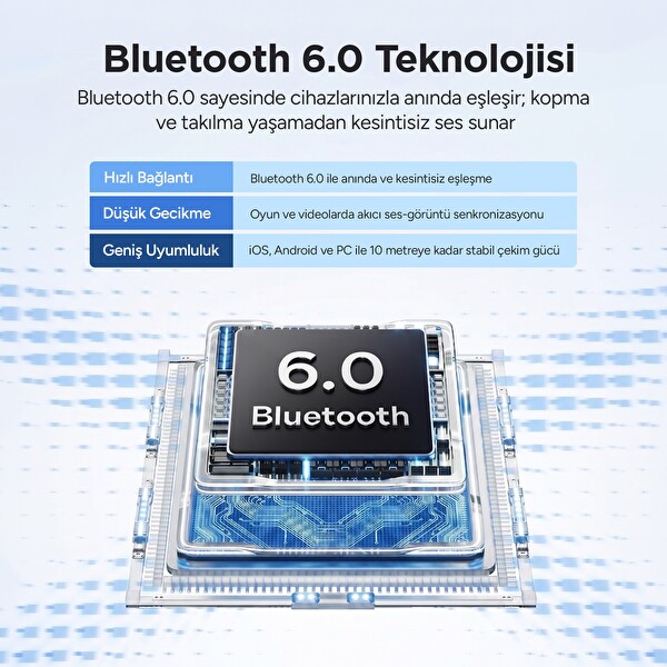 Juo JT3 14.2 MM Sürücü 6.0 Open Ear OWS Kulak Kancalı Açık Spor Siyah Bluetooth Kulaklık