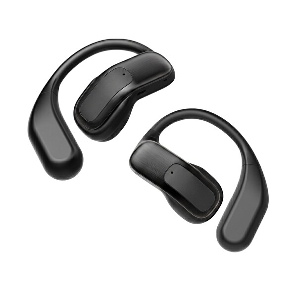 Juo JT3 14.2 MM Sürücü 6.0 Open Ear OWS Kulak Kancalı Açık Spor Siyah Bluetooth Kulaklık