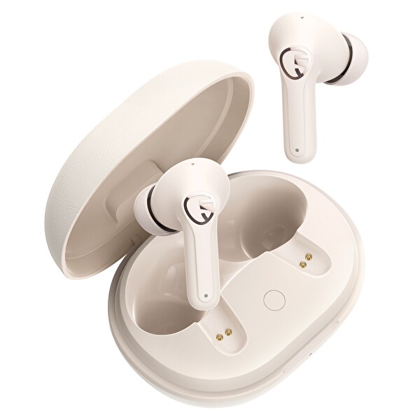 SoundPEATS T3 Pro Bluetooth 5.4 TWS Kablosuz Kulak İçi Kulaklık ANC Aktif Gürültü Engelleme Mikrofonlu Bej