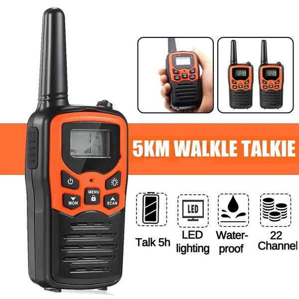 Valkyrie T5 2 Adet Şarjlı Bataryalı Telsiz Seti Walkie Talkie Vox