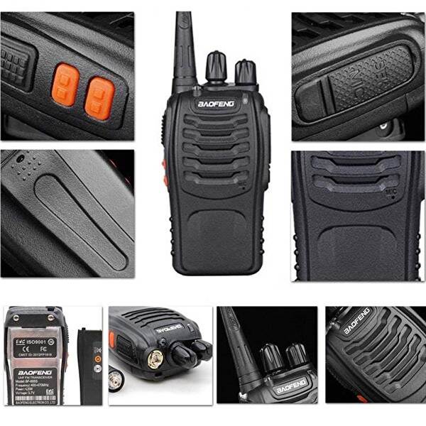 Valkyrie BF888S 5 W VOX UHF/VHF CTCSS/DCS 2'li El Telsiz Seti