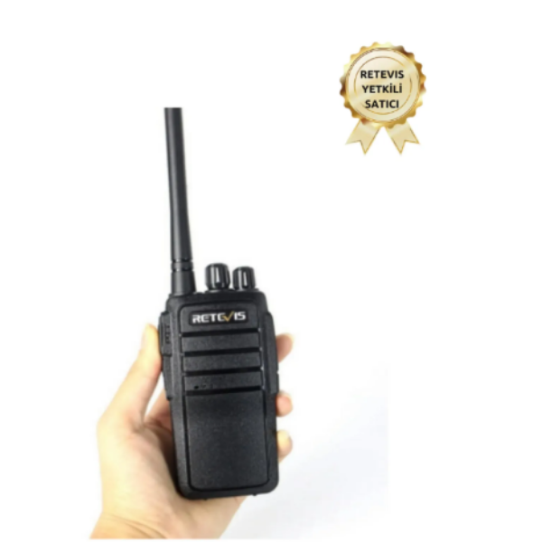 Retevis RT21 Walkie Talkie Yetişkinler için Şarj Edilebilir Amatör Siyah 2'li Telsiz