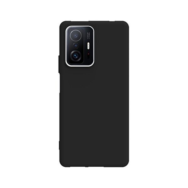 Xiaomi 11t Pro Kılıf Biye Tpu Silikon Siyah + Nano Ekran Koruyucu