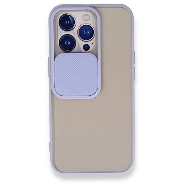 Teleplus iPhone 13 Pro Kılıf Kamera Korumalı Lensi Silikon Mor