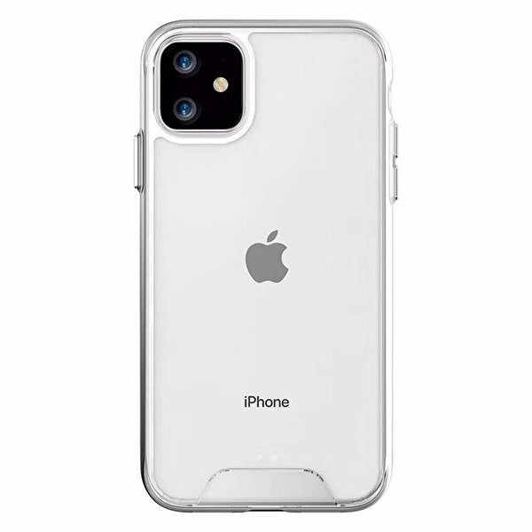 Teleplus iPhone 12 Pro Max Gard Sert Silikon Şeffaf Kılıf