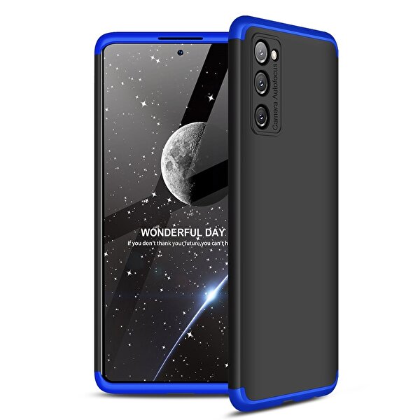 Teleplus Samsung Galaxy S20 Fe 360 Ays Zore Sert Kapak Mavi Kılıf