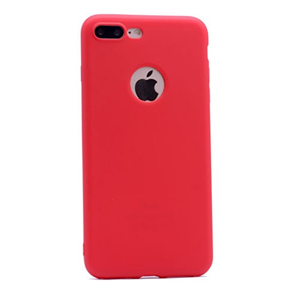 Gpack Apple Iphone 7 Plus Premier Mat Silikon Kılıf Kırmızı