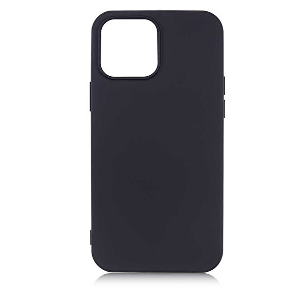 Gpack Apple Iphone 13 Kılıf Mara Silikon Mat Soft Korumalı Lansman Siyah